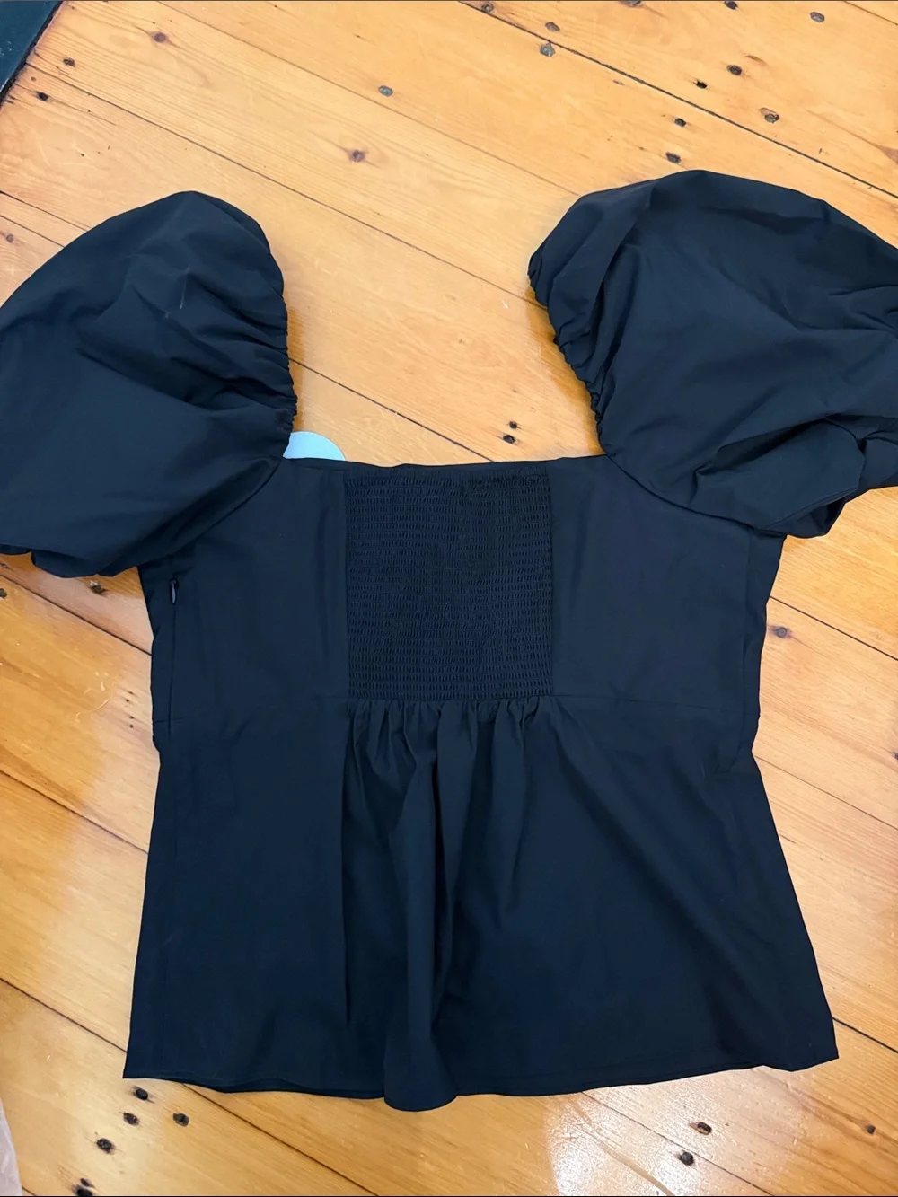 Hill House Large Matilda going out top Black Square-Neck new w tags NWT